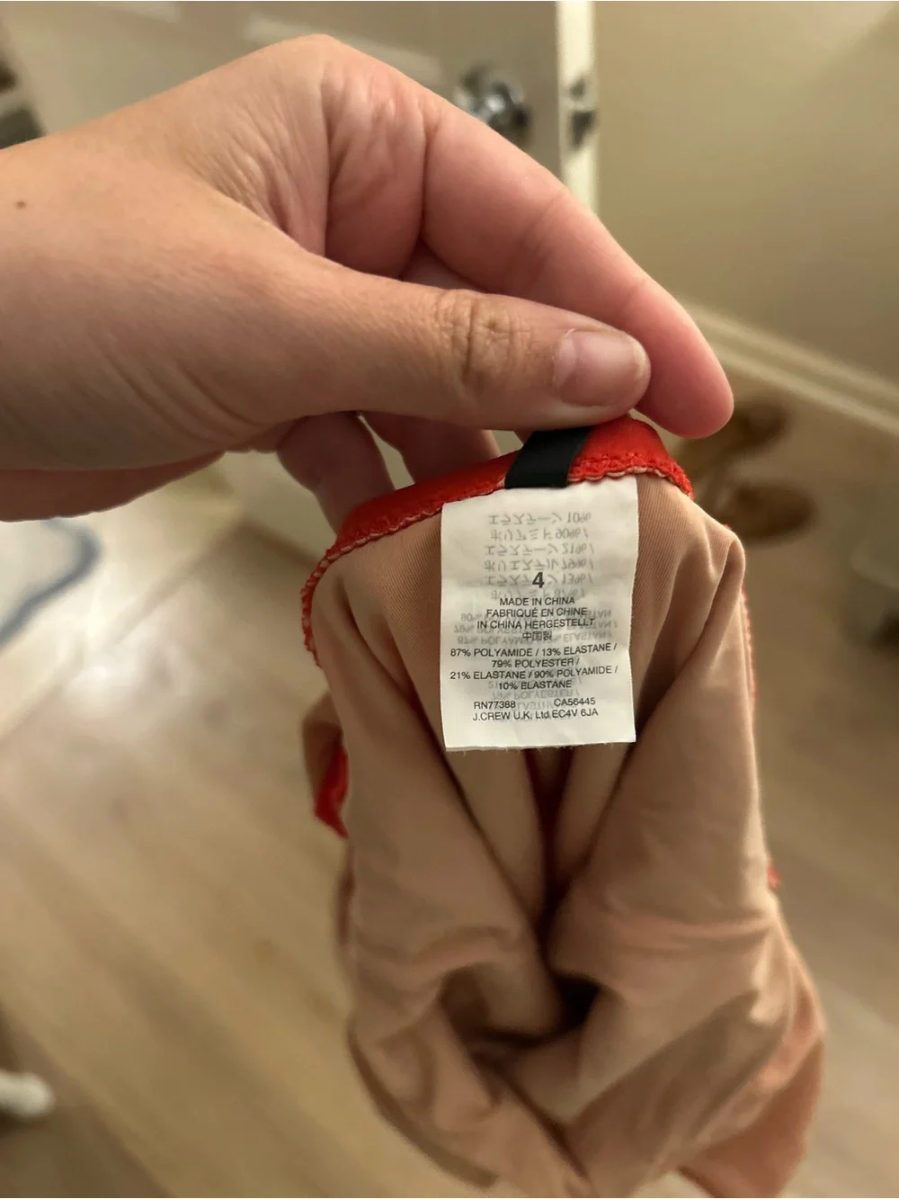 J. Crew Red One-Piece Swimsuit